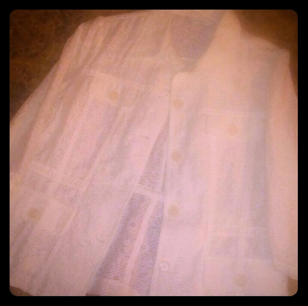 White See Thru Button Up Jack